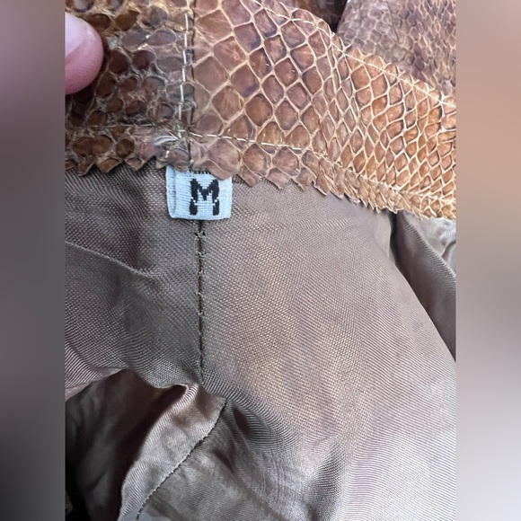 Vintage 80’s real snake skin Elodia high waisted whip snake leather pants - Picture 16 of 16